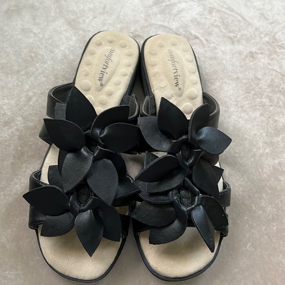 Comfortview Sz 8.5 Floral Sandals Comfy!!! LN!